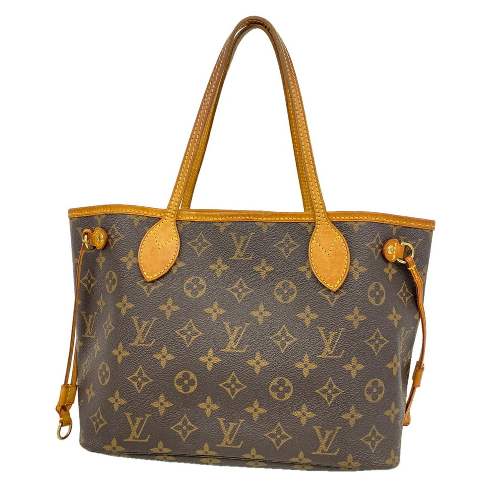 LOUIS VUITTON Authentic Brown Monogram Neverfull PM Tote Bag
